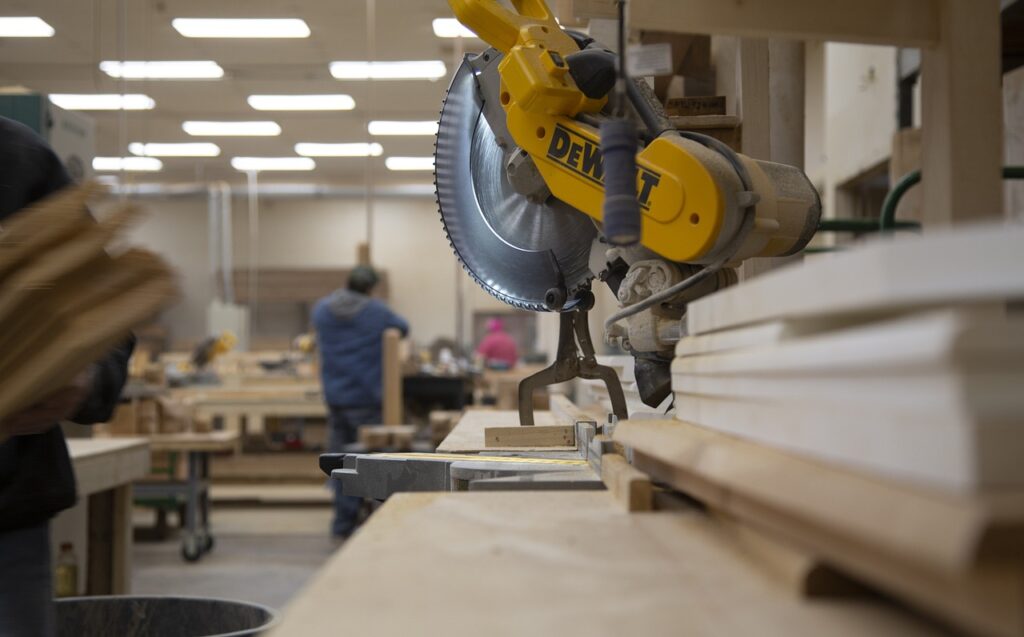 inside the factory of a wood furniture manufacturer in Vietnam