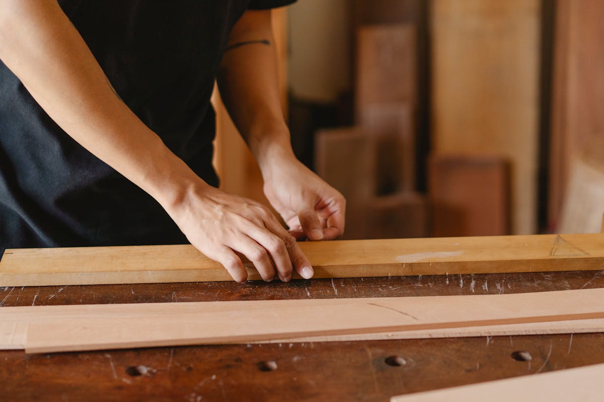 worker at an outdoor furniture factory